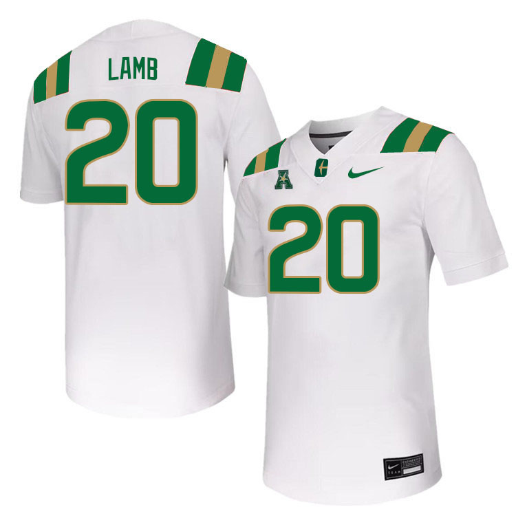 Charlotte 49ers #20 Xander Lamb College Football Jerseys Stitched Sale-White